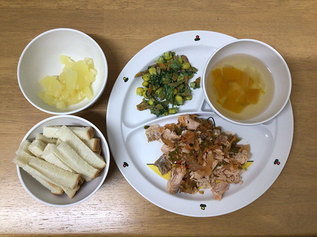 鮭のピザ風焼き