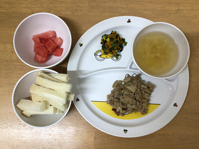 豚肉のカレー風味焼き