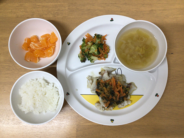 白身魚のバタポン焼き