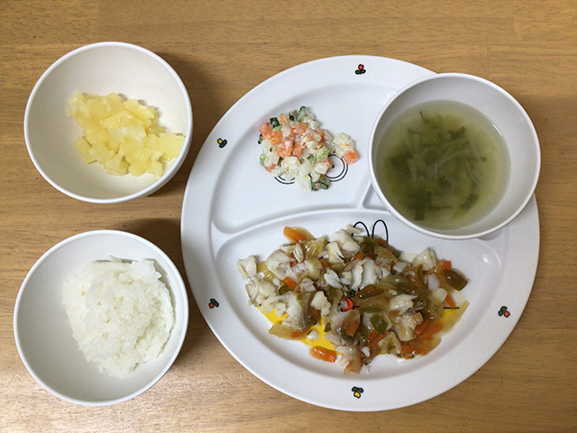 白身魚の甘酢あんかけ