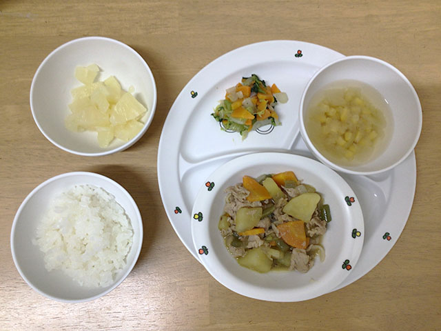 さつまいもの肉じゃが