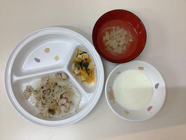 鶏肉ときのこのどんぶり